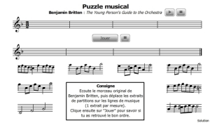 Puzzle musical